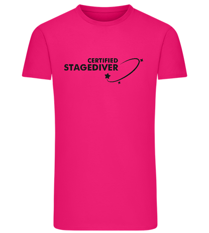 Certified Stagediver Design - Comfort men's fitted t-shirt_FUCHSIA_front