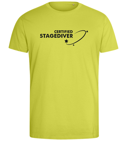 Certified Stagediver Design - Comfort men's fitted t-shirt_GREEN APPLE_front