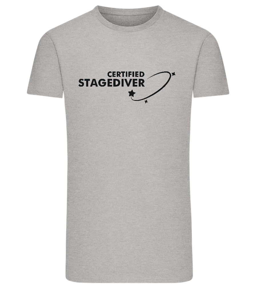 Certified Stagediver Design - Comfort men's fitted t-shirt_ORION GREY_front