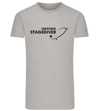Certified Stagediver Design - Comfort men's fitted t-shirt_ORION GREY_front