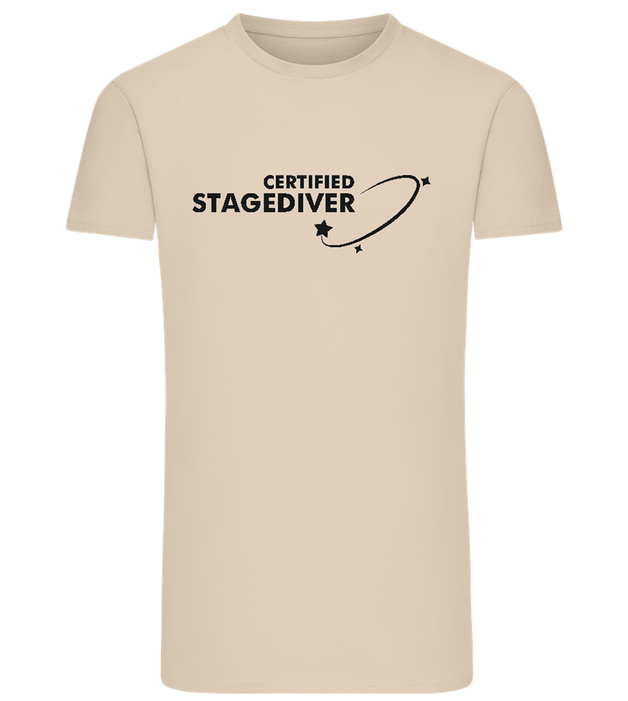 Certified Stagediver Design - Comfort men's fitted t-shirt_SILESTONE_front