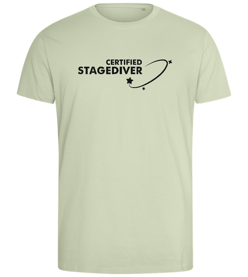 Certified Stagediver Design - Comfort men's fitted t-shirt_SILESTONE_front