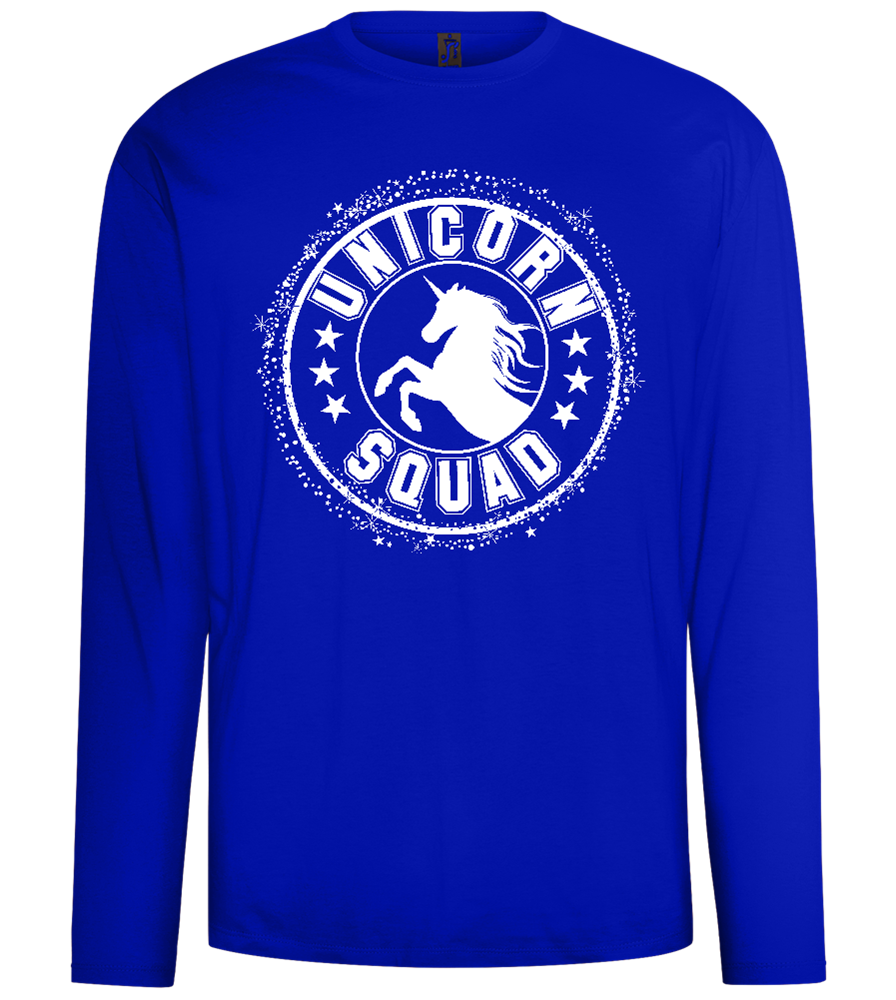 Unicorn Squad Logo Design - Comfort men's long sleeve t-shirt_OVERSEAS_front