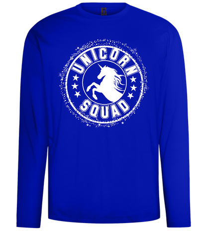 Unicorn Squad Logo Design - Comfort men's long sleeve t-shirt_OVERSEAS_front