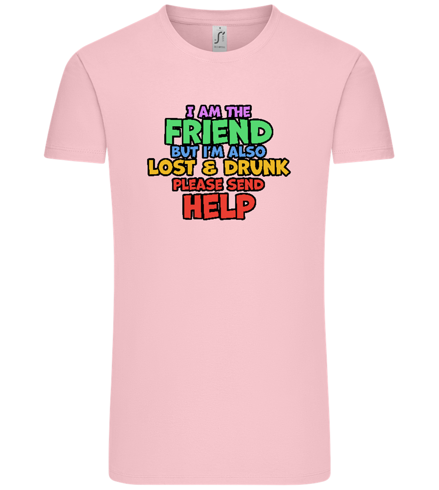 I am the Friend Design - Comfort Unisex T-Shirt_CANDY PINK_front