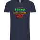 I am the Friend Design - Comfort Unisex T-Shirt_FRENCH NAVY_front