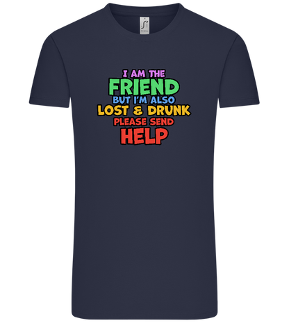 I am the Friend Design - Comfort Unisex T-Shirt_FRENCH NAVY_front