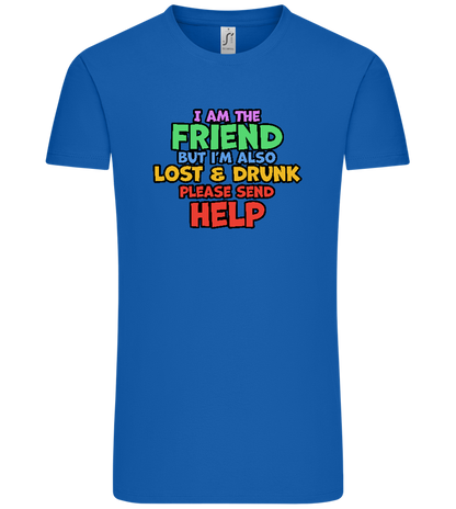 I am the Friend Design - Comfort Unisex T-Shirt_ROYAL_front