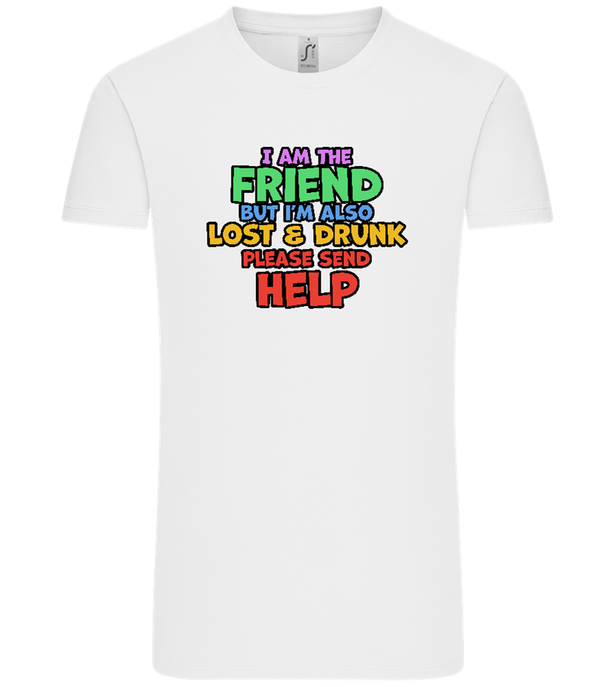 I am the Friend Design - Comfort Unisex T-Shirt_WHITE_front