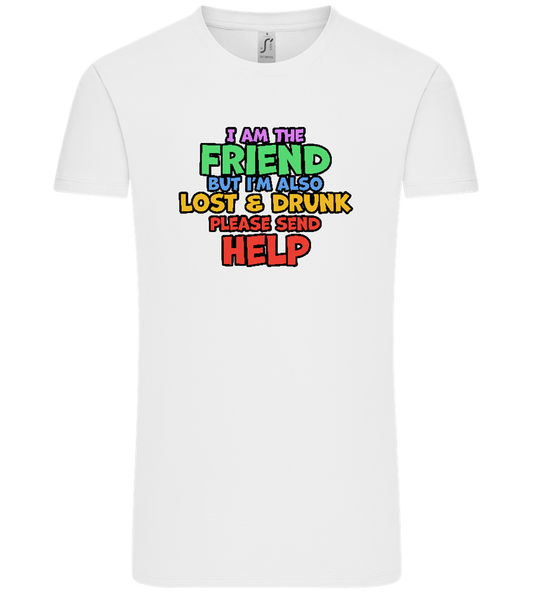 I am the Friend Design - Comfort Unisex T-Shirt_WHITE_front