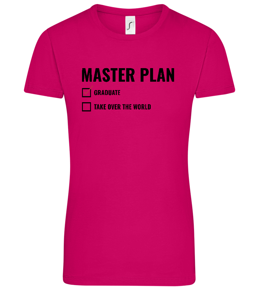 Master Plan Design - Comfort women's t-shirt_FUCHSIA_front