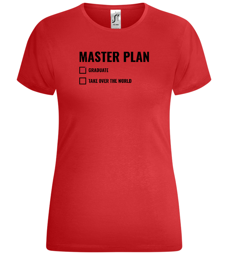 Master Plan Design - Comfort women's t-shirt_RED_front