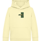 Retro F1 Design - Comfort Kids Hoodie_AMARELO CLARO_front