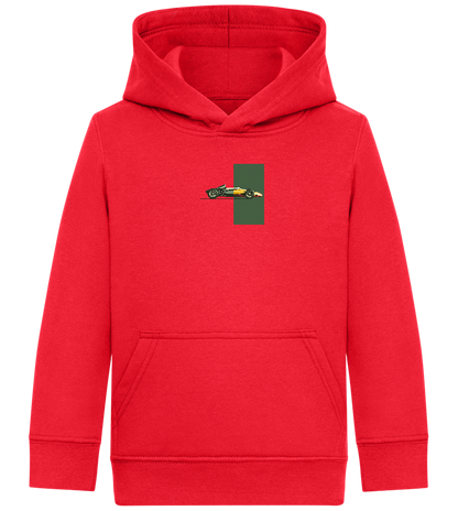 Retro F1 Design - Comfort Kids Hoodie_BRIGHT RED_front