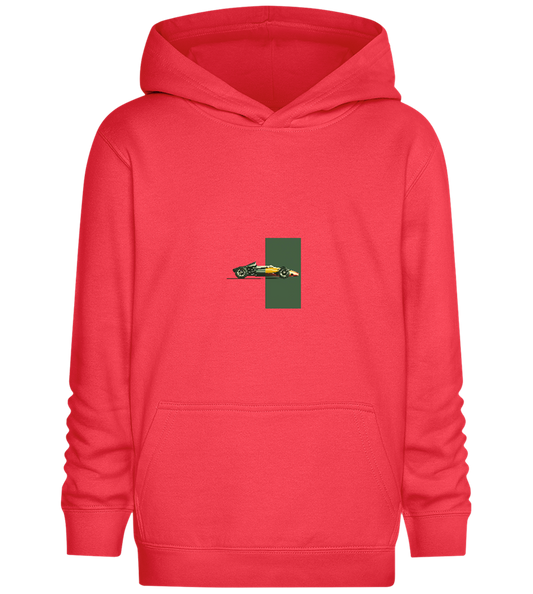 Retro F1 Design - Comfort Kids Hoodie_BRIGHT RED_front