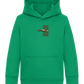 Retro F1 Design - Comfort Kids Hoodie_MEADOW GREEN_front