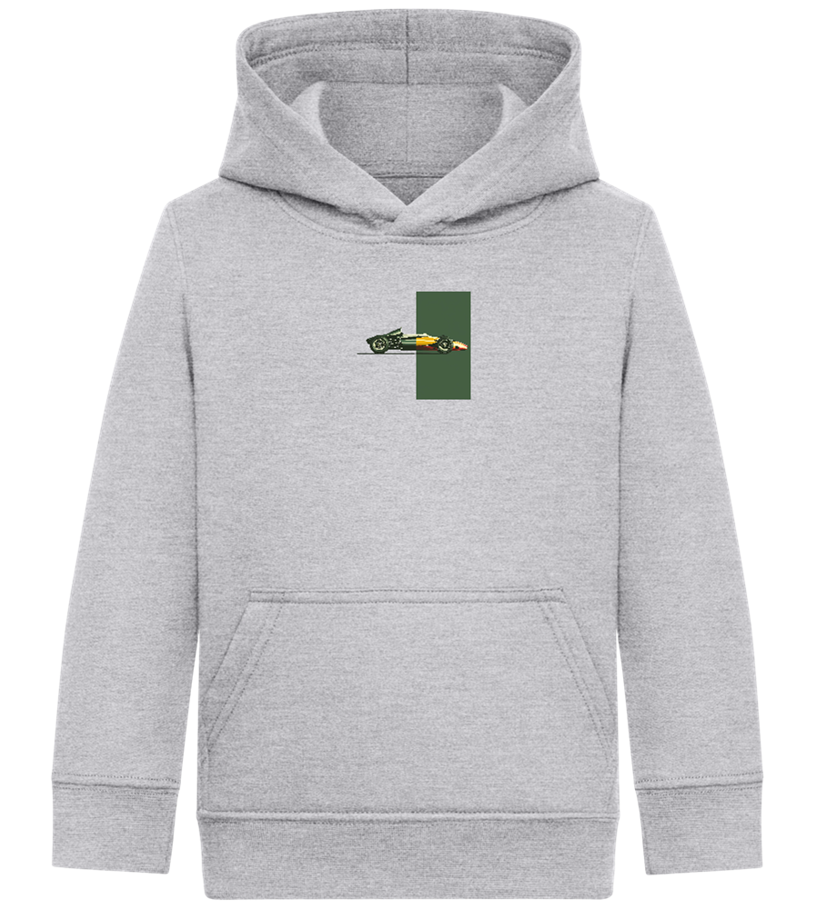 Retro F1 Design - Comfort Kids Hoodie_ORION GREY II_front