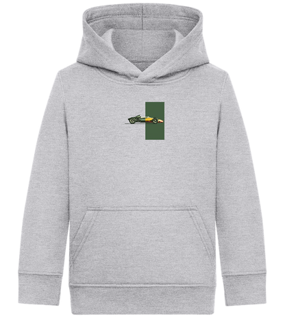 Retro F1 Design - Comfort Kids Hoodie_ORION GREY II_front