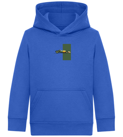 Retro F1 Design - Comfort Kids Hoodie_ROYAL_front