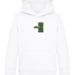 Retro F1 Design - Comfort Kids Hoodie_WHITE_front