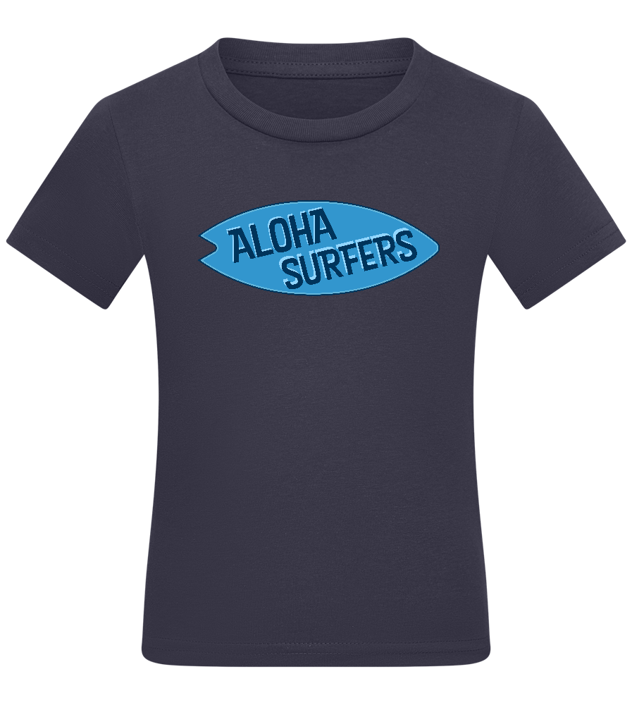 Aloha Surfers Design - Comfort kids fitted t-shirt_FRENCH NAVY_front