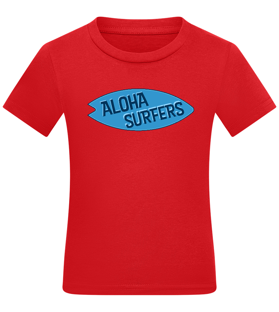 Aloha Surfers Design - Comfort kids fitted t-shirt_RED_front