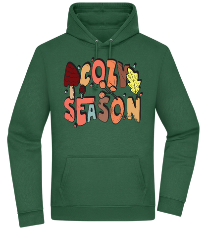 Cozy Season Design - Premium Essential Unisex Hoodie_GREEN BOTTLE_front