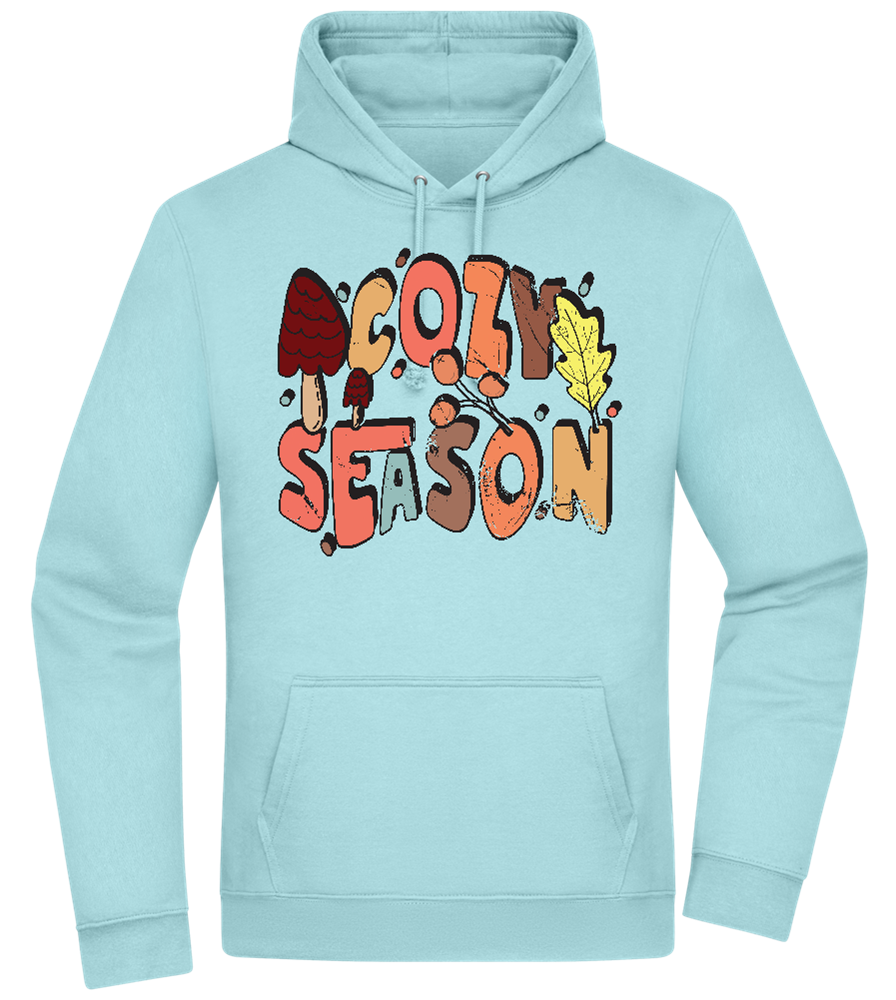 Cozy Season Design - Premium Essential Unisex Hoodie_POOL BLUE_front