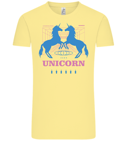 Unicorn Apparel 2023 Design - Comfort Unisex T-Shirt_AMARELO CLARO_front