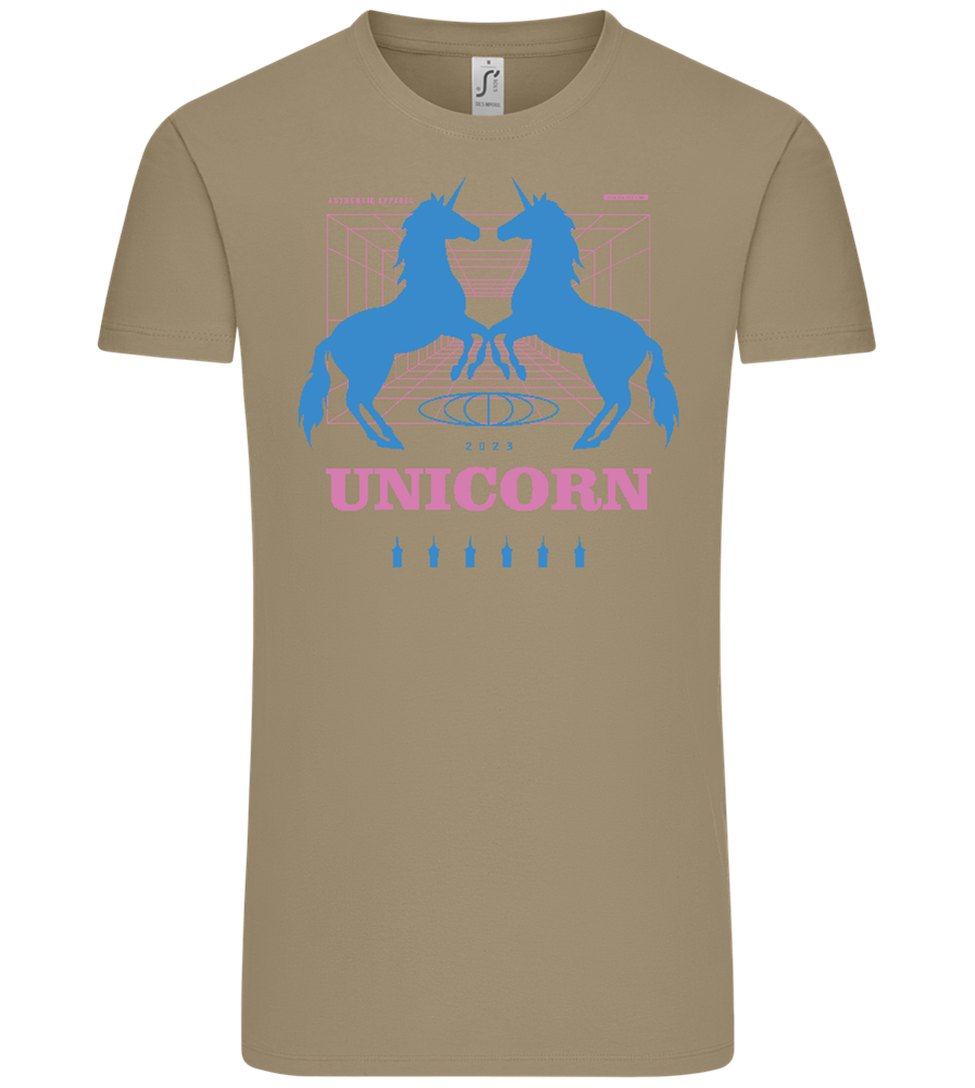 Unicorn Apparel 2023 Design - Comfort Unisex T-Shirt_KHAKI_front