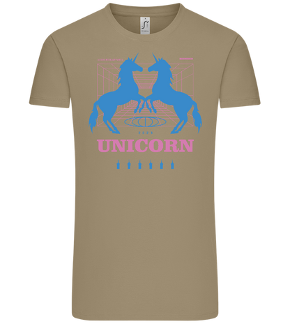 Unicorn Apparel 2023 Design - Comfort Unisex T-Shirt_KHAKI_front