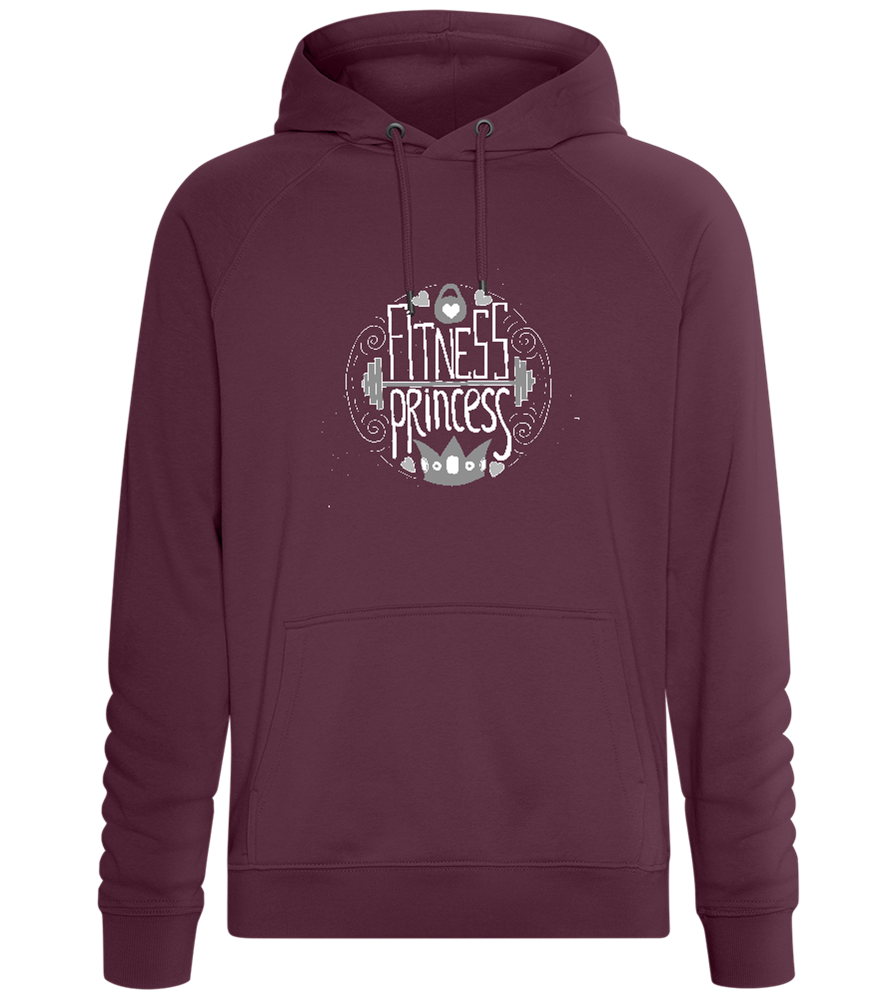 Fitness Princess Design - Comfort unisex hoodie_BORDEAUX_front