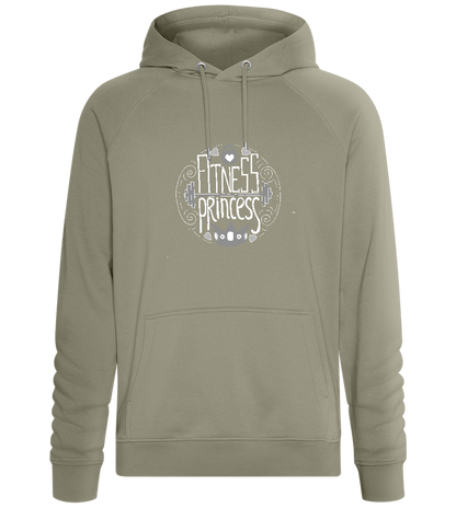 Fitness Princess Design - Comfort unisex hoodie_KHAKI_front