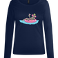 Drink And Chill Design - Comfort women's long sleeve t-shirt_MARINE_front