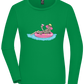 Drink And Chill Design - Comfort women's long sleeve t-shirt_MEADOW GREEN_front