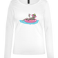 Drink And Chill Design - Comfort women's long sleeve t-shirt_WHITE_front