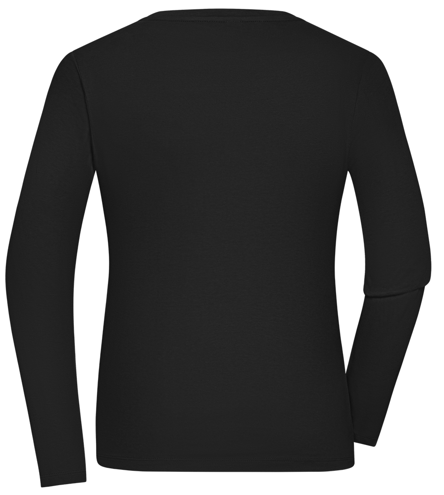 Drink And Chill Design - Comfort women's long sleeve t-shirt_DEEP BLACK_back