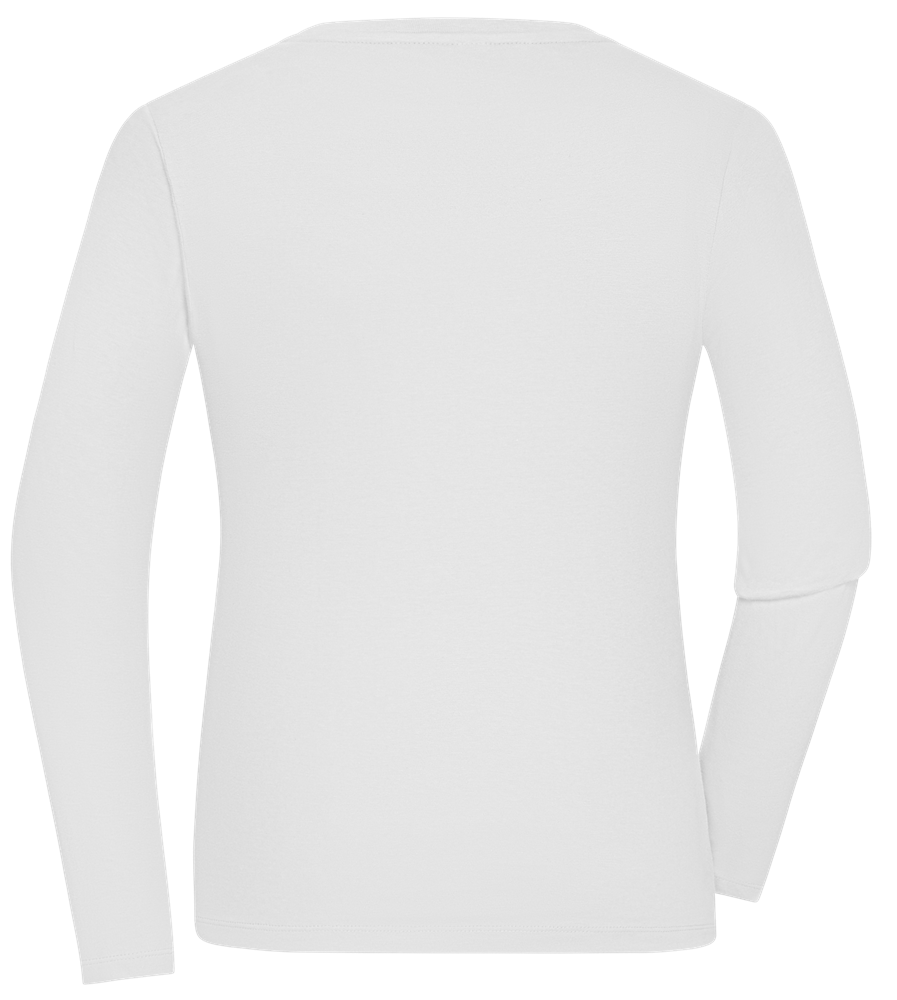 Drink And Chill Design - Comfort women's long sleeve t-shirt_WHITE_back