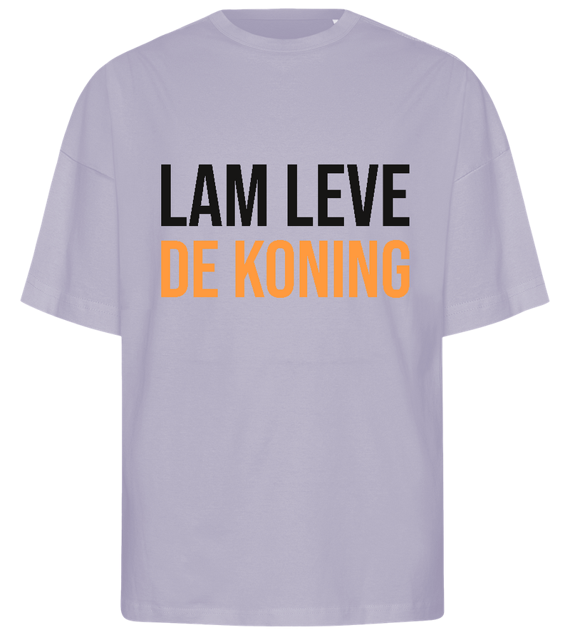 Lang Leve de Koning Design - Premium men's oversized t-shirt_LILAK_front