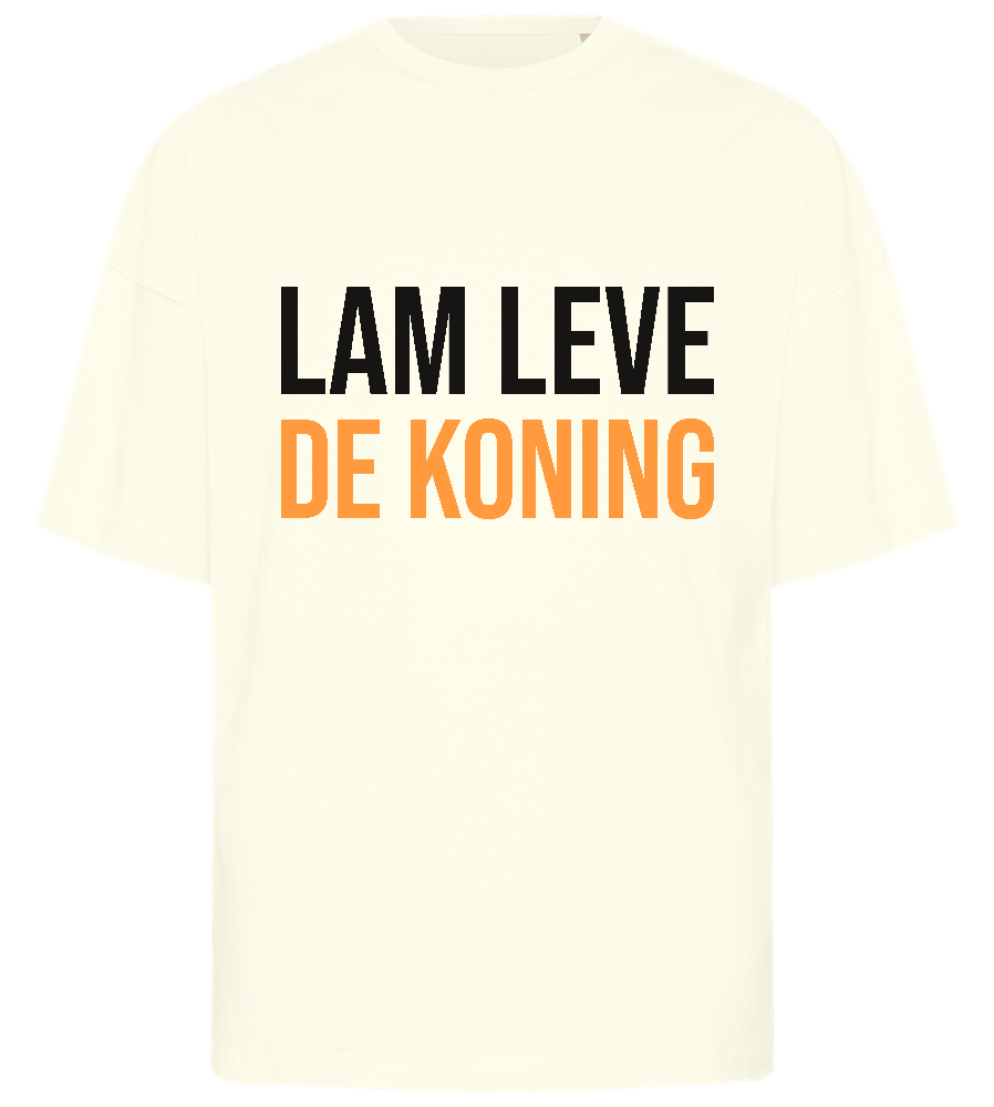 Lang Leve de Koning Design - Premium men's oversized t-shirt_OFF-WHITE_front