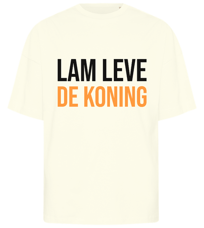 Lang Leve de Koning Design - Premium men's oversized t-shirt_OFF-WHITE_front