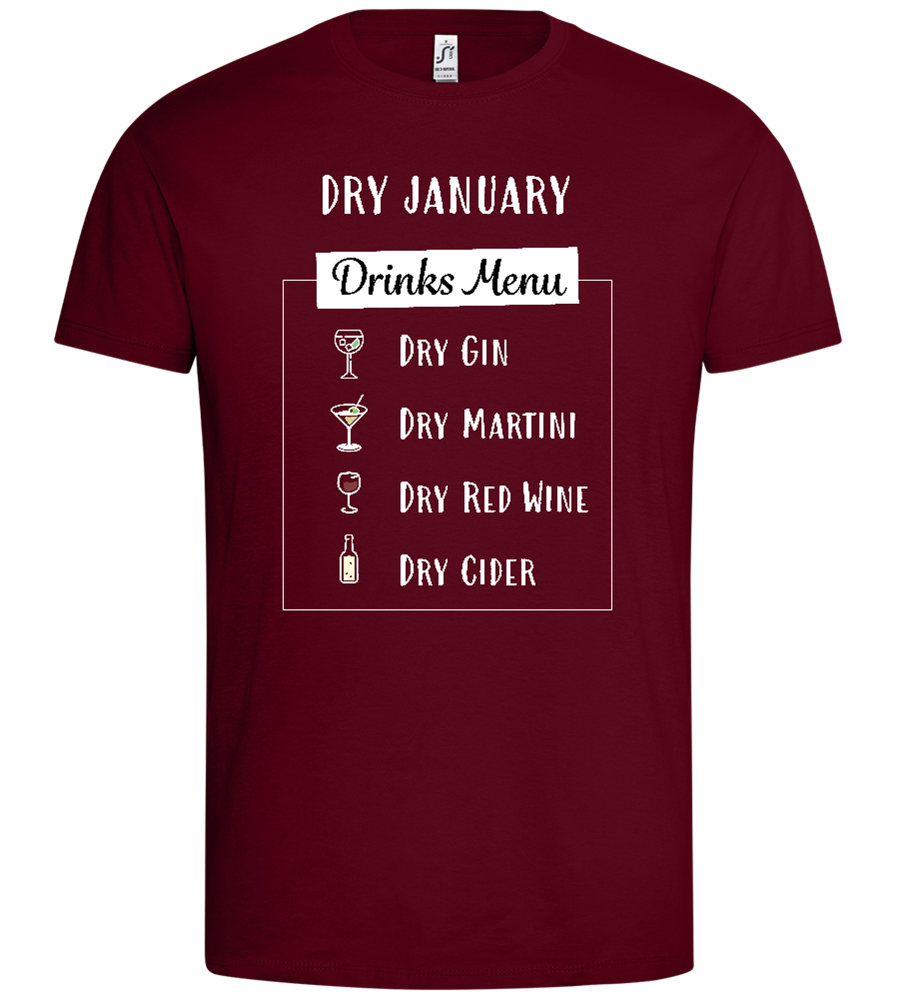 Dry January Design - Premium men's t-shirt_CHILE_front