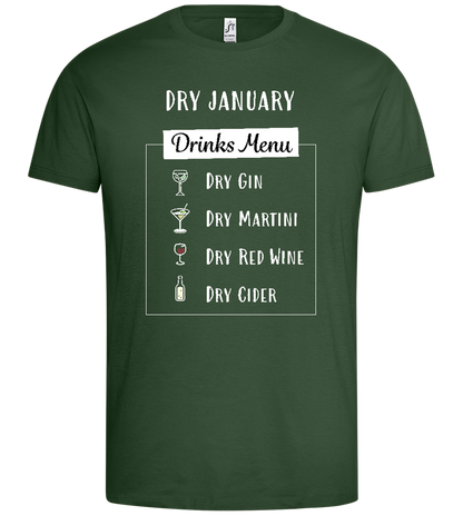 Dry January Design - Premium men's t-shirt_GREEN BOTTLE_front