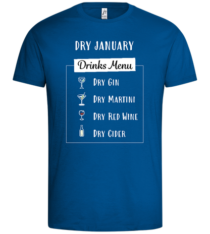 Dry January Design - Premium men's t-shirt_ROYAL_front