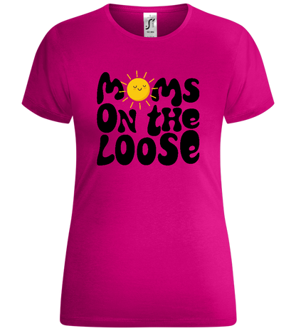 Moms on the Loose Sunny Design - Comfort women's t-shirt_FUCHSIA_front