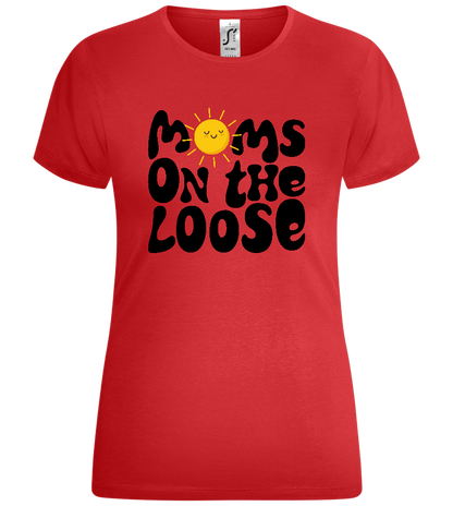 Moms on the Loose Sunny Design - Comfort women's t-shirt_RED_front