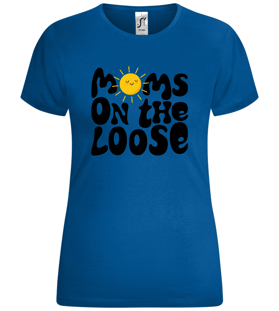 Moms on the Loose Sunny Design - Comfort women's t-shirt_ROYAL_front