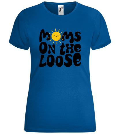 Moms on the Loose Sunny Design - Comfort women's t-shirt_ROYAL_front