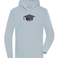 Pixelated Hat Design - Premium unisex hoodie_CREAMY BLUE_front