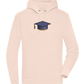 Pixelated Hat Design - Premium unisex hoodie_LIGHT PEACH ROSE_front